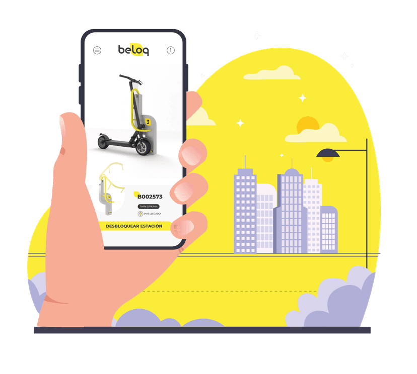 App Beloq - Interfaz de la aplicación móvil